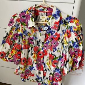 Anthropologie floral shirt